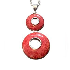 Retired Sponge Coral Pendant Necklace